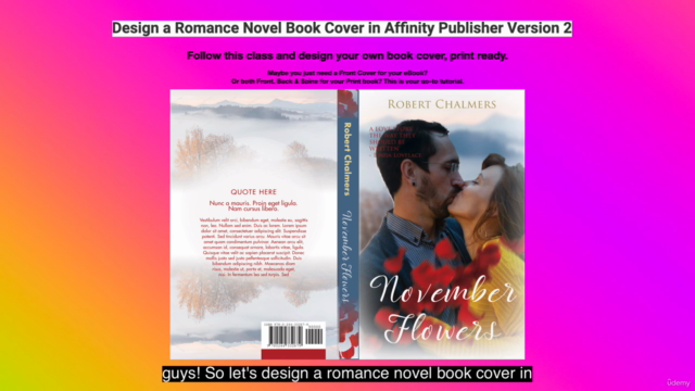 Love's Canvas - Illustrated Romance Book Cover Design - Screenshot_01
