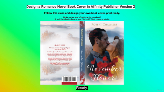 Love's Canvas - Illustrated Romance Book Cover Design - Screenshot_03