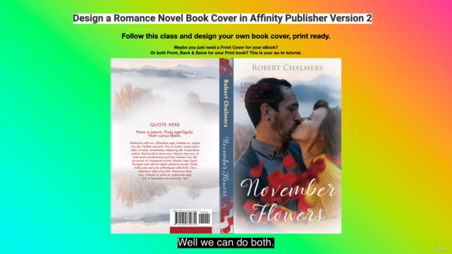 Love's Canvas - Illustrated Romance Book Cover Design - Screenshot_04