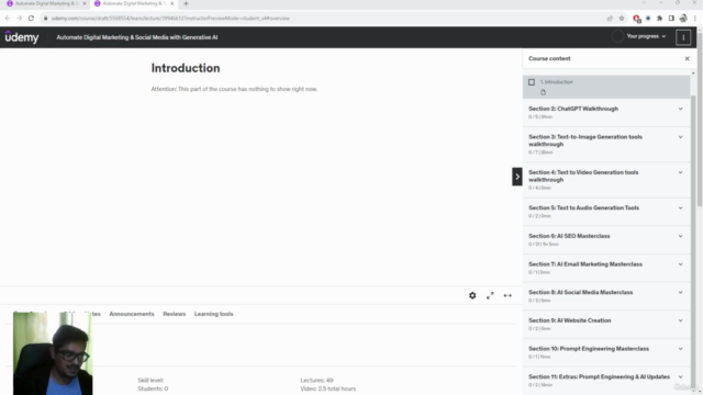 Automate Digital Marketing & Social Media with Generative AI – Screenshot 1