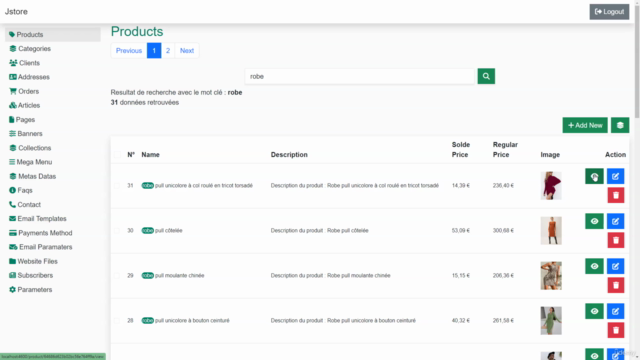 Apprendre React JS à travers la création de site E-commerce – Screenshot 1