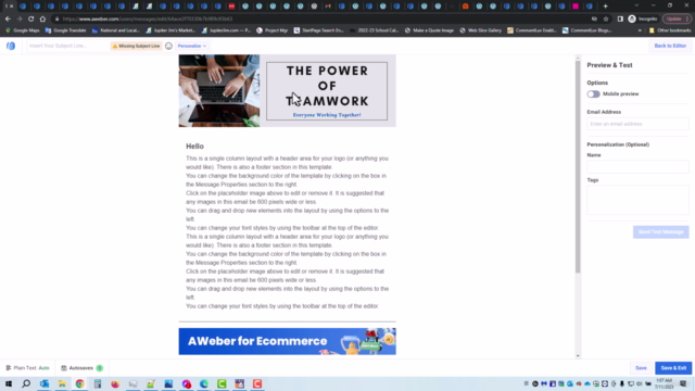 The Complete AWeber Email Marketing Crash Course Advanced – Screenshot 2