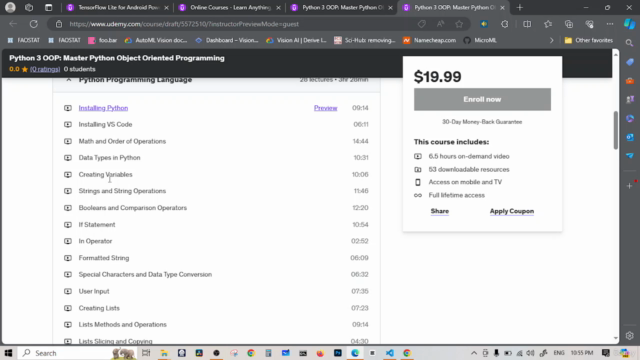 Python 3 OOP: Master Python Object Oriented Programming – Screenshot 1