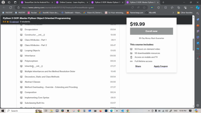 Python 3 OOP: Master Python Object Oriented Programming – Screenshot 3