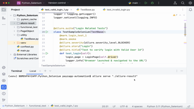 Selenium Webdriver with PYTHON & PYTEST - Best for beginners – Screenshot 4