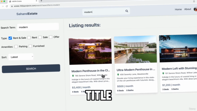 Full stack MERN Real Estate App: A Modern MERN Marketplace – Screenshot 4