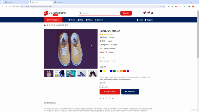 Sıfırdan Uygulamalı FrontEnd Eğitimi | Html TailwindCSS JS – Screenshot 3