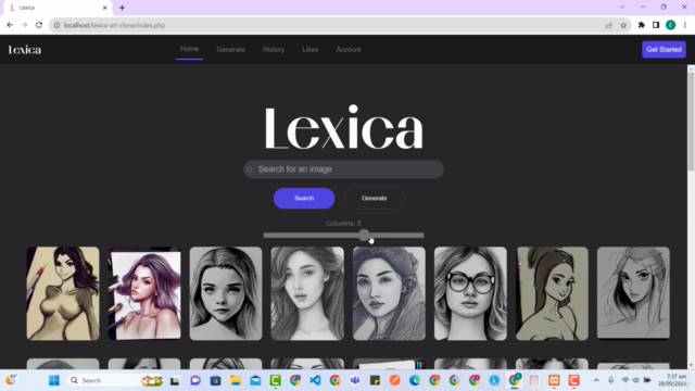 Build Lexica Art Clone Using HTML,CSS,JS +PHP – Screenshot 3