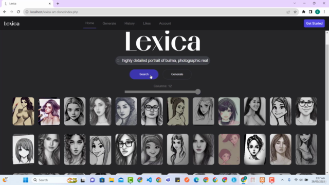 Build Lexica Art Clone Using HTML,CSS,JS +PHP – Screenshot 4