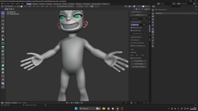 Personagens com Blender – Screenshot 2