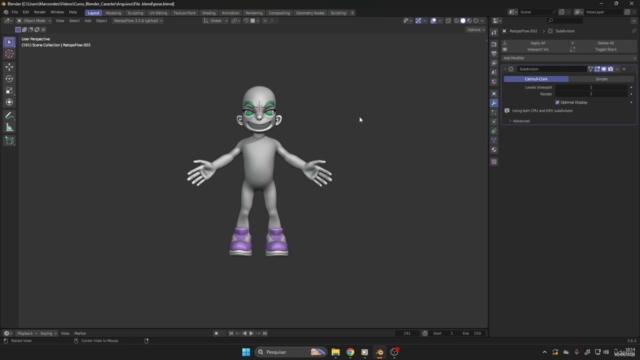 Personagens com Blender – Screenshot 4