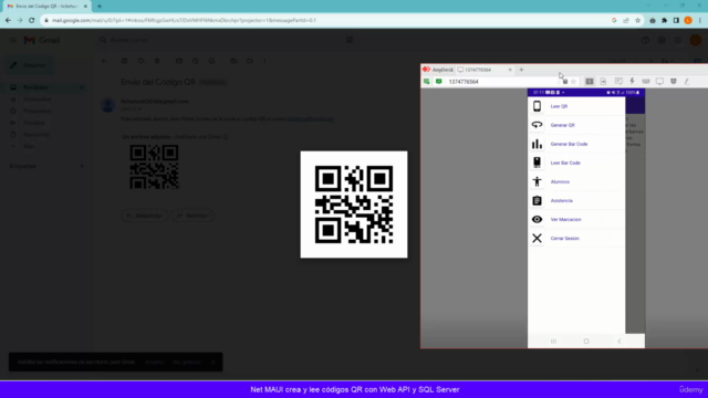 Net MAUI crea y lee códigos QR con Web API y SQL Server – Screenshot 3