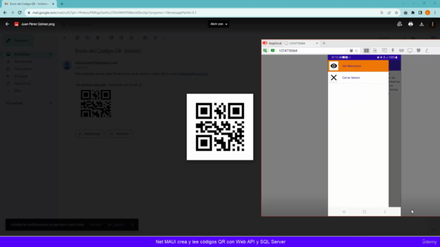 Net MAUI crea y lee códigos QR con Web API y SQL Server – Screenshot 4