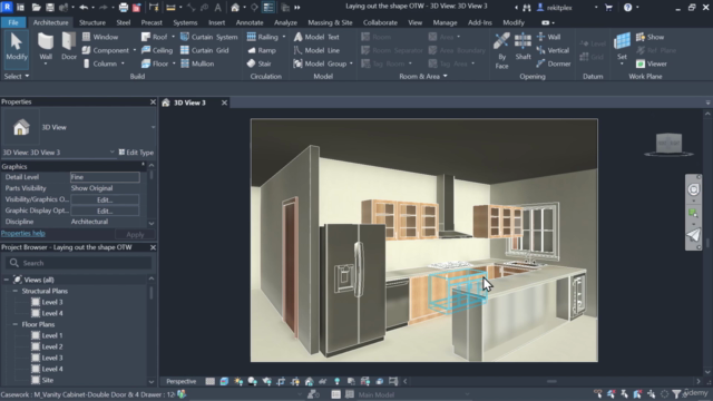Mastering Kitchen Interior Design with Revit - Screenshot_03
