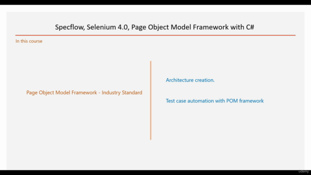 Specflow, BDD, Selenium with C#, Professional POM Framework – Screenshot 2