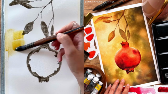 Master Watercolor Painting Techniques: Paint a Juicy Pear – Screenshot 4