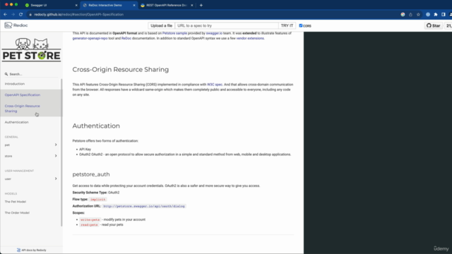 OpenAPI Specification: Redocly API Documentation – Screenshot 2