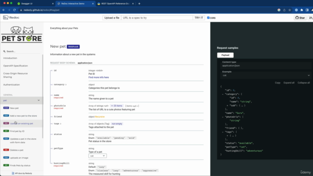 OpenAPI Specification: Redocly API Documentation – Screenshot 3