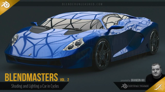BlendMasters Vol. 2: Shading and Lighting a Car in Cycles – Screenshot 4