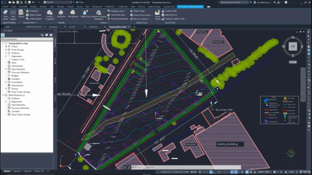 AutoCAD Civil 3D Topographic and Boundary Survey – Screenshot 1
