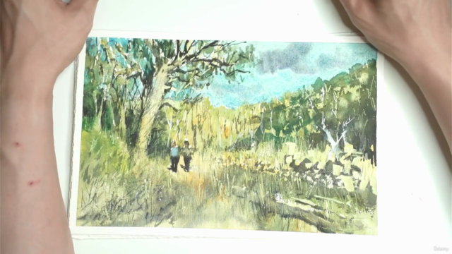 Mastering Atmospheric Natural Landscapes in Watercolor – Screenshot 1