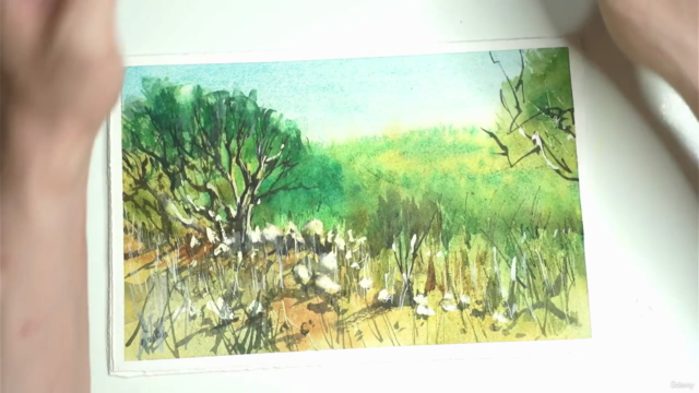 Mastering Atmospheric Natural Landscapes in Watercolor – Screenshot 2