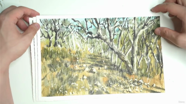 Mastering Atmospheric Natural Landscapes in Watercolor – Screenshot 4