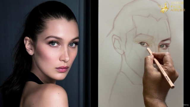 Master The Portrait Drawing Using Colour Pencils Series-1 – Screenshot 1