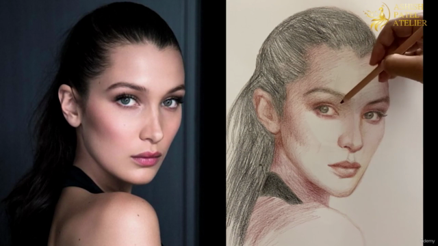 Master The Portrait Drawing Using Colour Pencils Series-1 – Screenshot 2