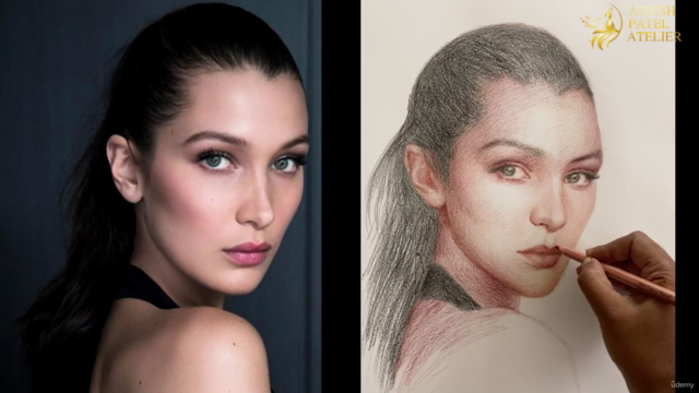 Master The Portrait Drawing Using Colour Pencils Series-1 – Screenshot 4