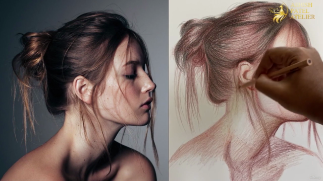Master The Portrait Drawing Using Colour Pencils Series-2 – Screenshot 2