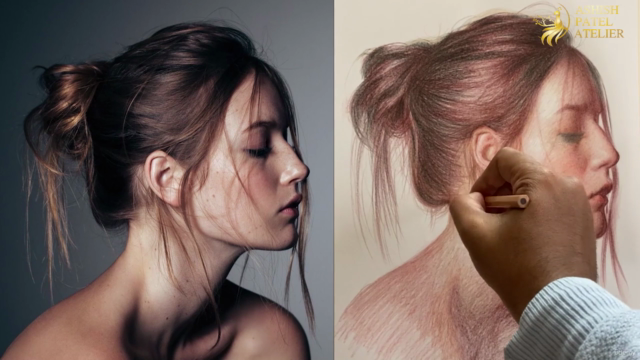 Master The Portrait Drawing Using Colour Pencils Series-2 – Screenshot 4