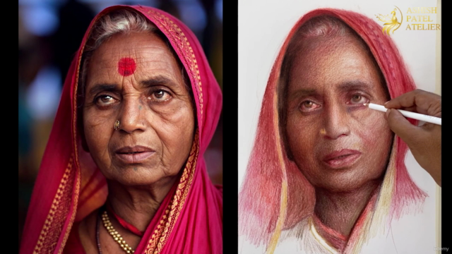 Master The Portrait Drawing Using Colour Pencils Series-3 – Screenshot 2