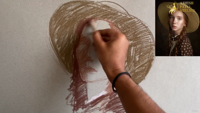 Master The Portrait Drawing Using Pastels Series-1 – Screenshot 1