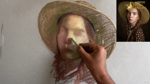 Master The Portrait Drawing Using Pastels Series-1 – Screenshot 3
