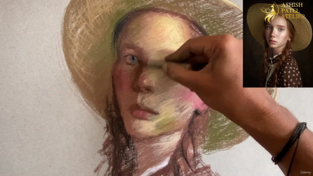 Master The Portrait Drawing Using Pastels Series-1 – Screenshot 4