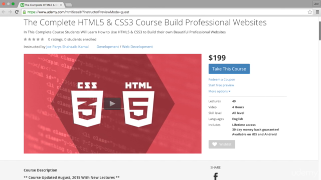 The Complete HTML5 & CSS3 Course Build Professional Websites - Screenshot_01