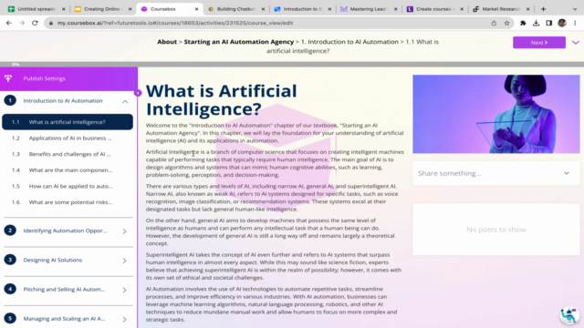 Creating Online Course with AI - Screenshot_01