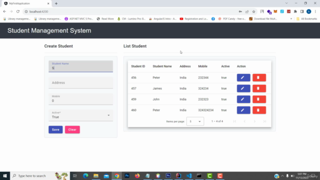 Spring Boot And Angular Material Full Stack Development – Screenshot 1