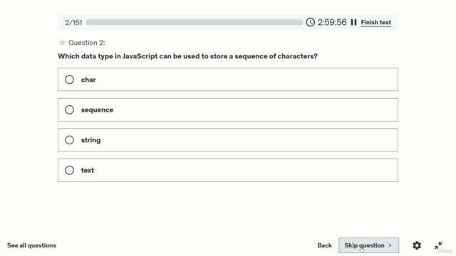 Node JS Developer Interview Questions Practice Test | Quiz – Screenshot 1