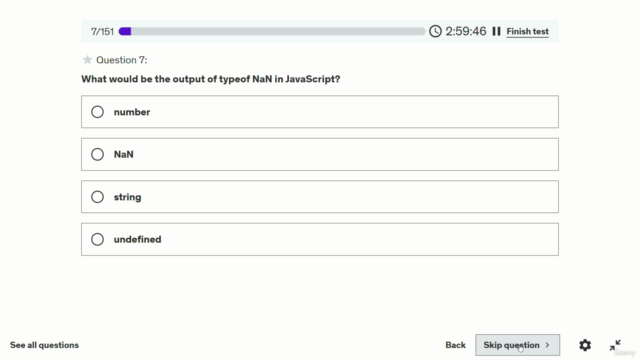 Node JS Developer Interview Questions Practice Test | Quiz – Screenshot 2