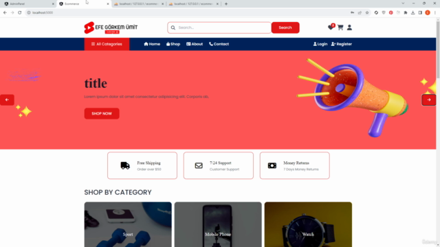 Full Stack Angular ve Laravel 10 ile E-Ticaret Sitesi (2024) - Screenshot_01