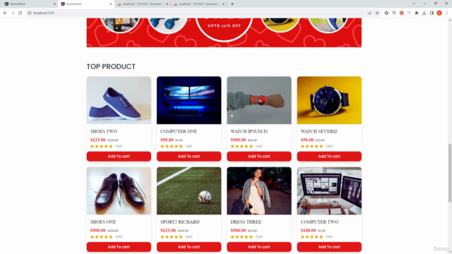 Full Stack Angular ve Laravel 10 ile E-Ticaret Sitesi – Screenshot 2
