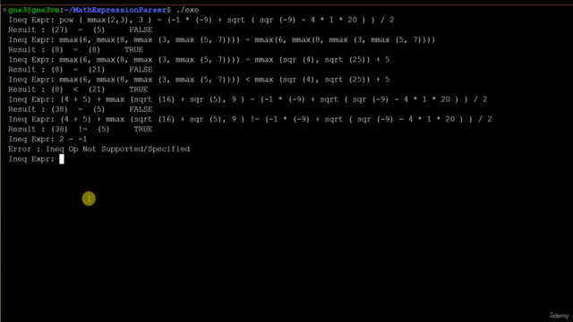 Writing Parsers in C++ ( for MathExpressions / SQL etc ) – Screenshot 4