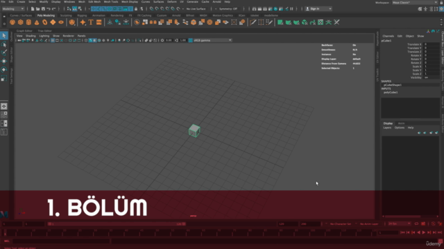 Sıfırdan İleri Seviye Maya Modelleme-Uygulama Kursu – Screenshot 1