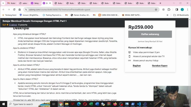 Belajar Membuat Desain Homepage Dengan HTML Part 1 – Screenshot 2