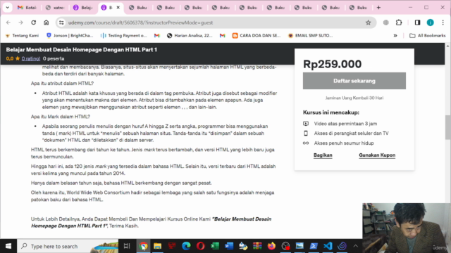 Belajar Membuat Desain Homepage Dengan HTML Part 1 – Screenshot 4