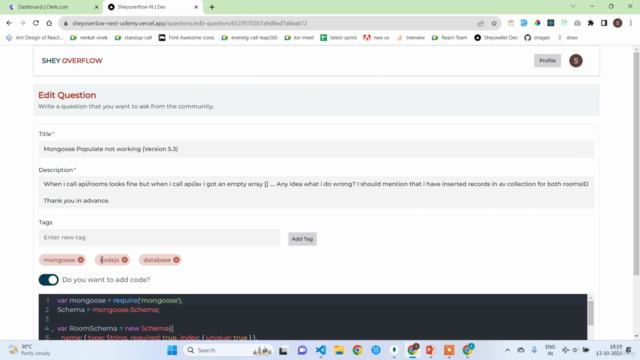 Next.js Stack Overflow App (A Question and Answer Platform) – Screenshot 4