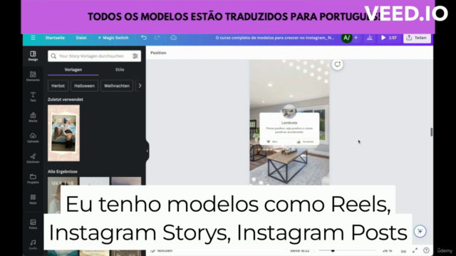 O curso completo de Instagram - 150 Modelos de IG – Screenshot 2