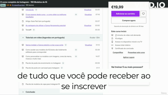 O curso completo de Instagram - 150 Modelos de IG – Screenshot 4